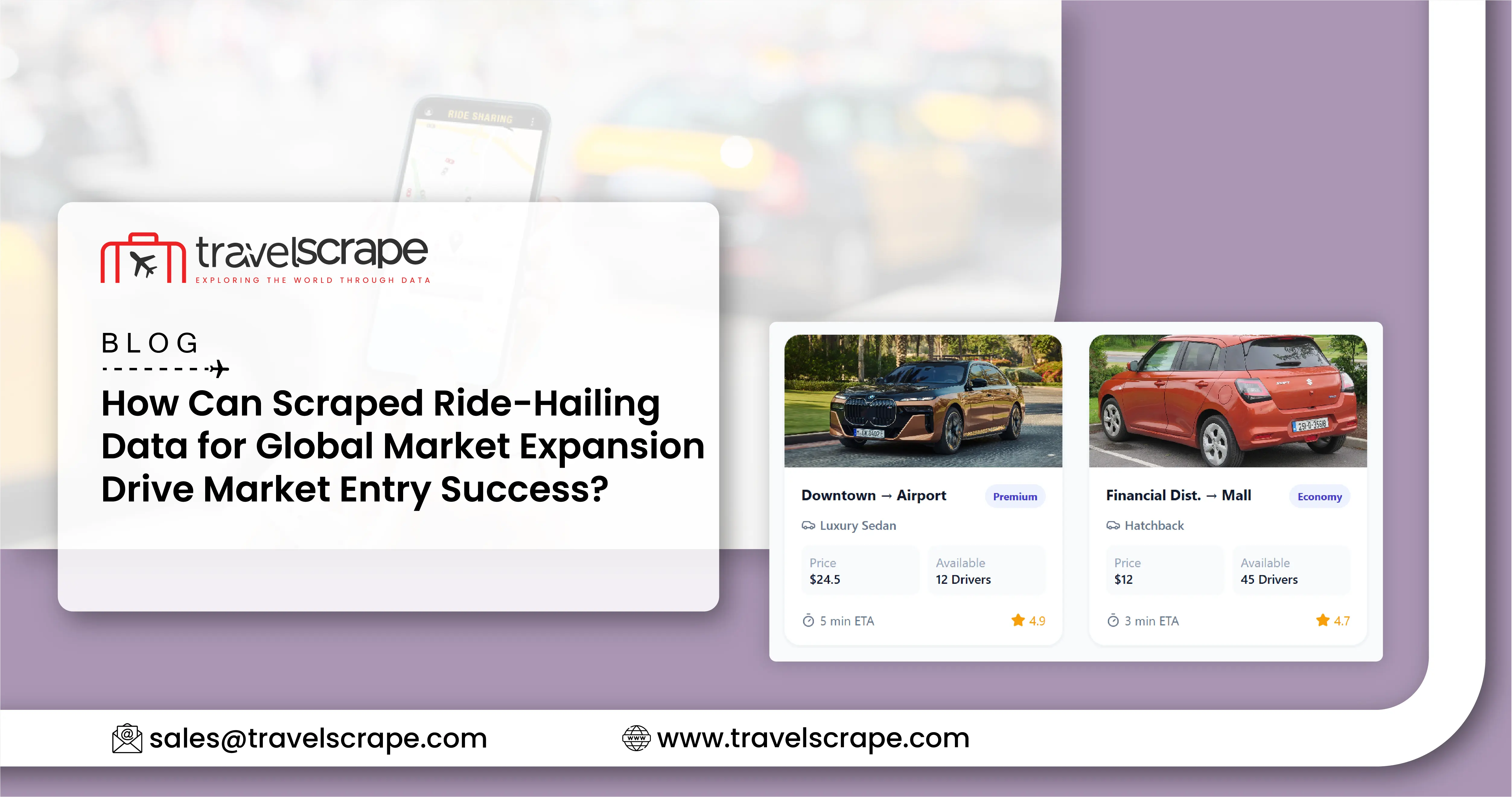 Scraped Ride-Hailing Data for Global Market Expansion